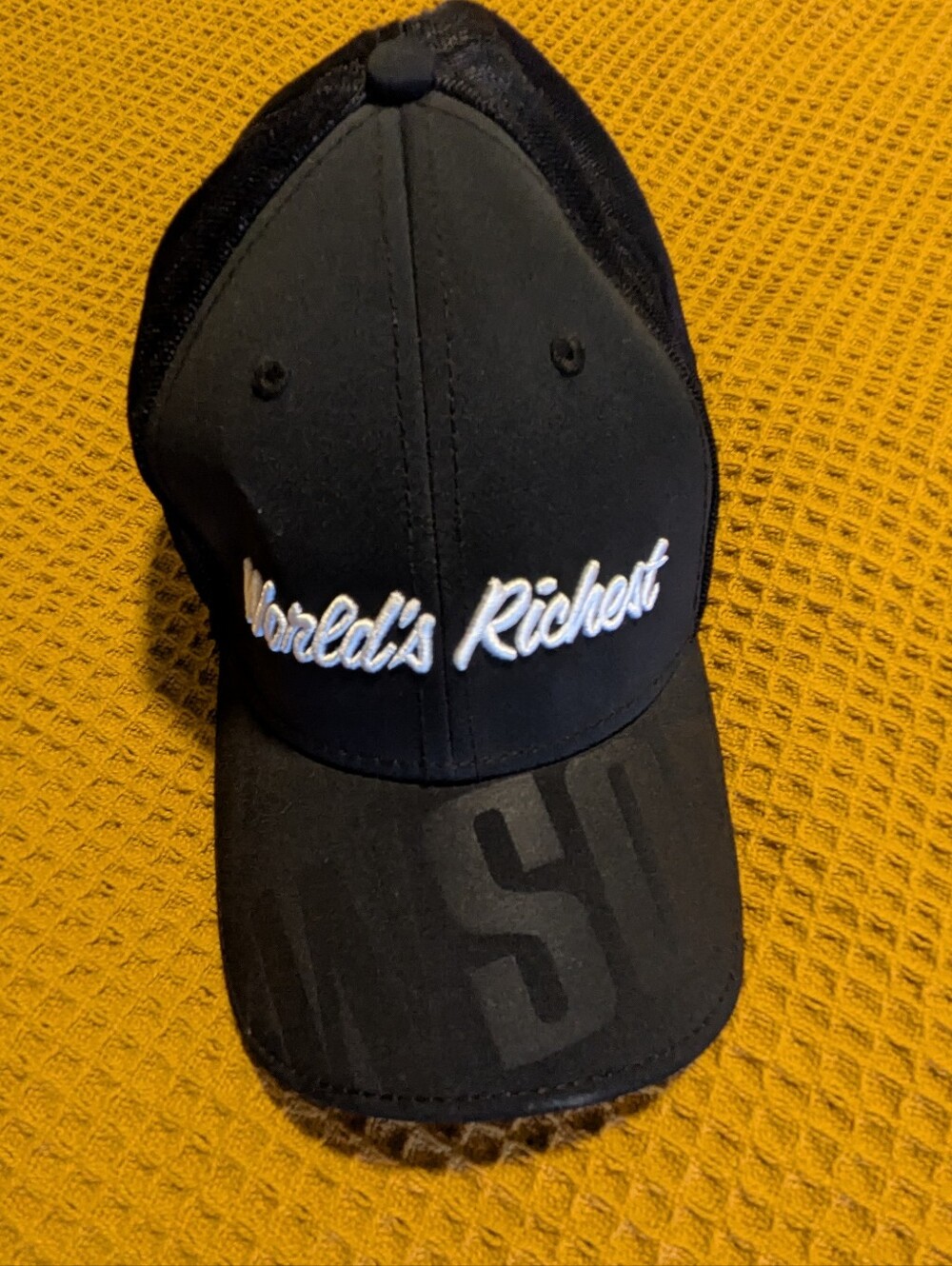 Classic Black "World's Richest" Trucker Cap